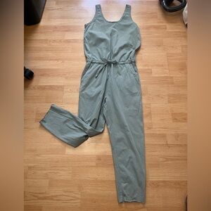 Frank & Eileen heritage jersey tank sage green jumpsuit medium drawstring cotton